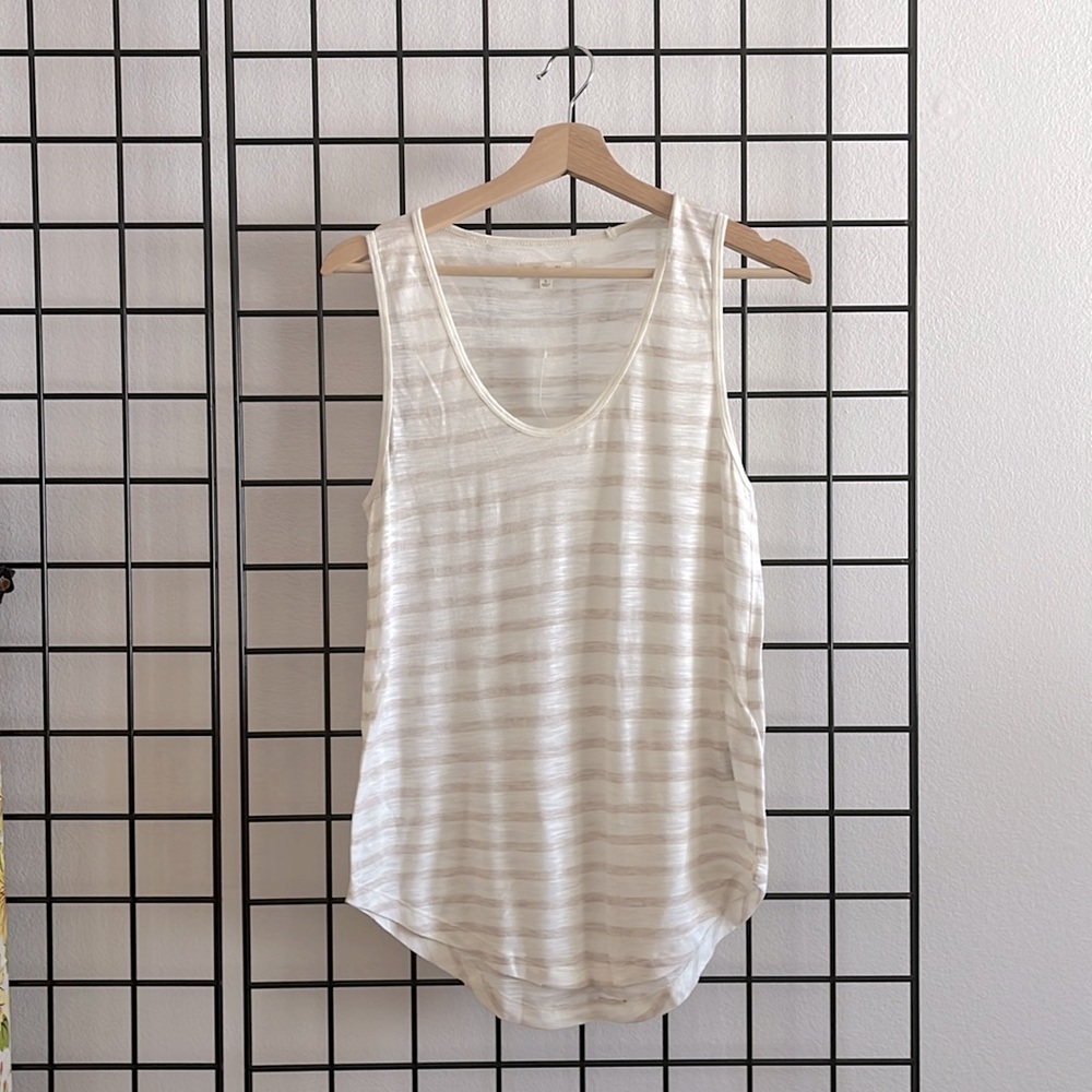 Madewell Natural Stripe Tanktop NWT